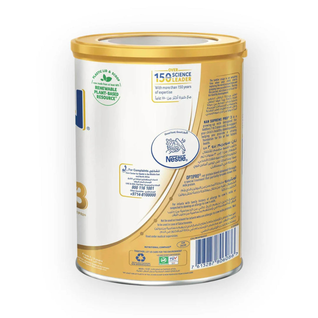 Nestlé NAN SUPREMEpro 3 Growing Up Milk (1-3 Years) (400g)