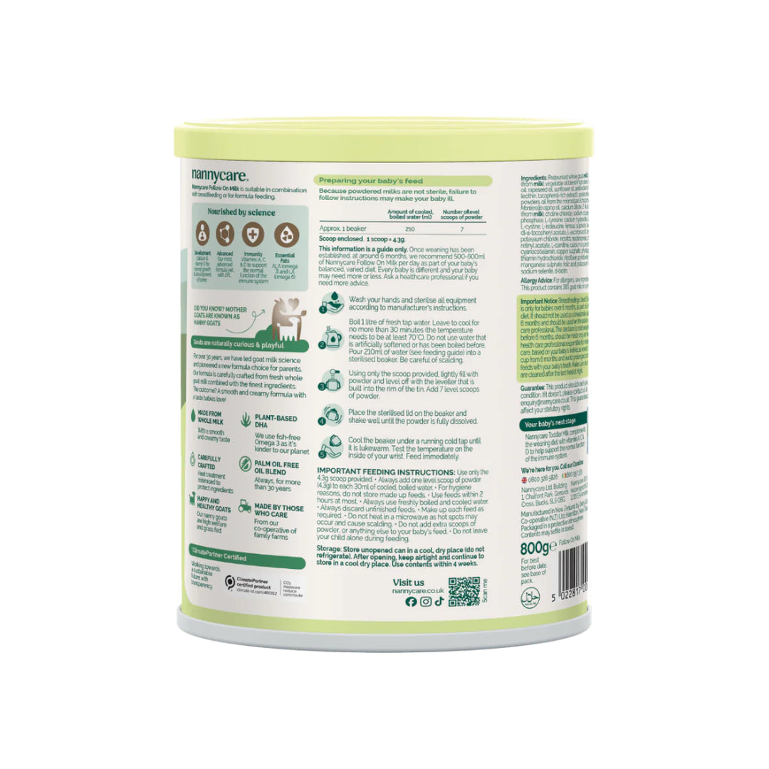 Nannycare Goat Stage 2 Follow On Milk (6-12 Months) (800g)
