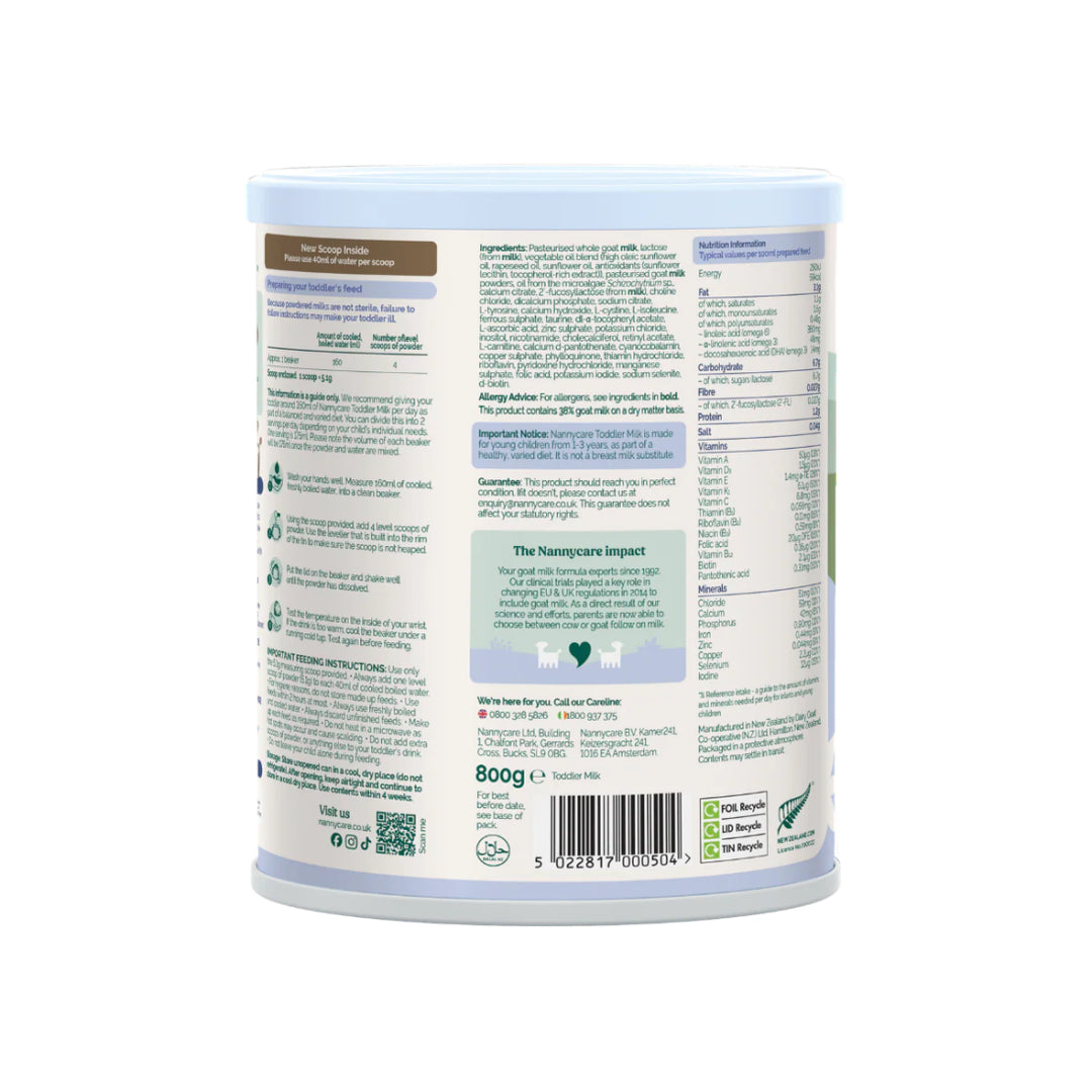 Nannycare Goat Stage 3 Toddler Milk (1-3 Years) (800g)