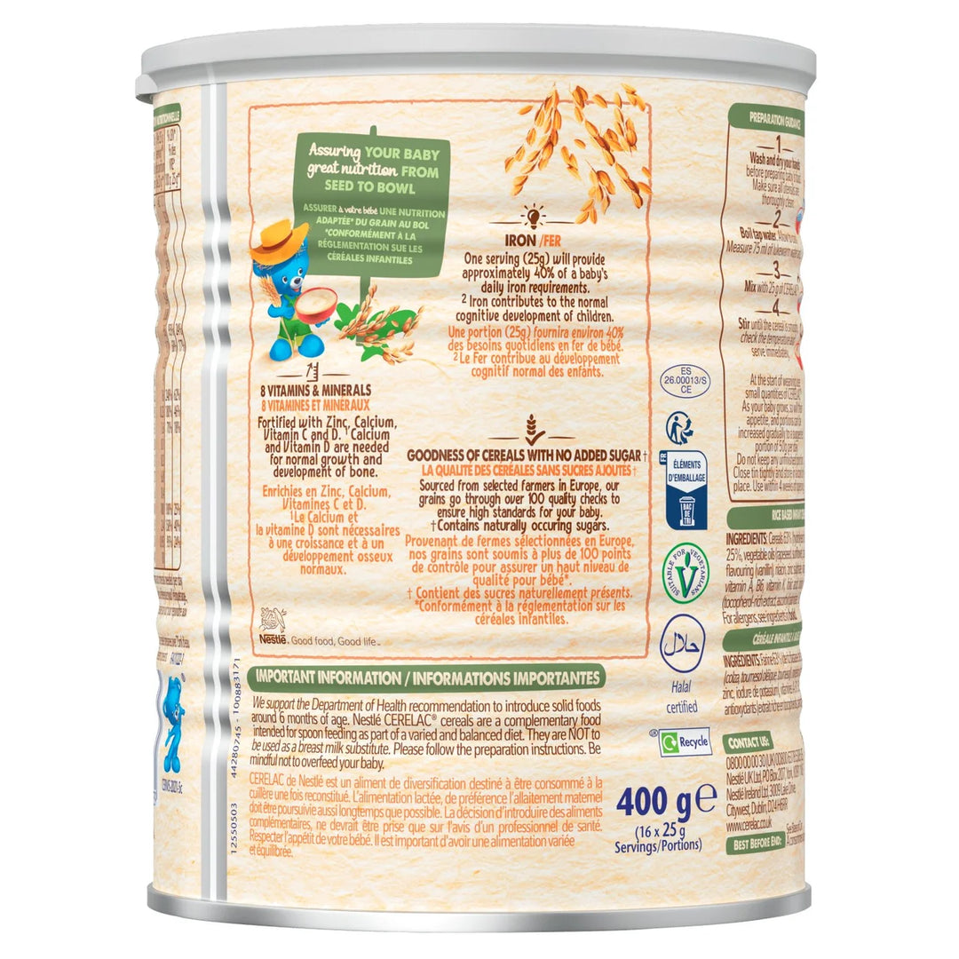 Nestlé Cerelac Rice Riz (6+ Months) (400g)