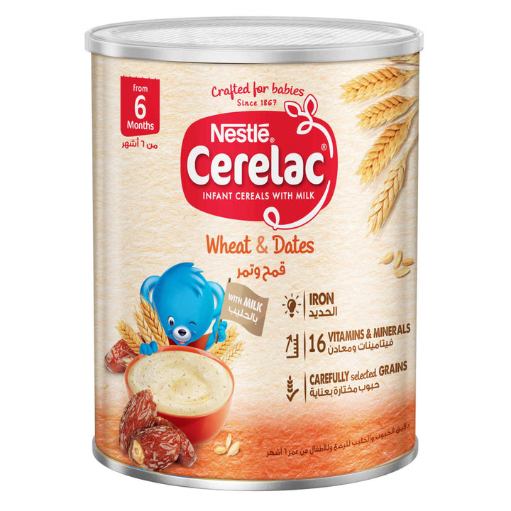 Nestlé Cerelac Wheat &amp; Dates (6+ Months) (400g)