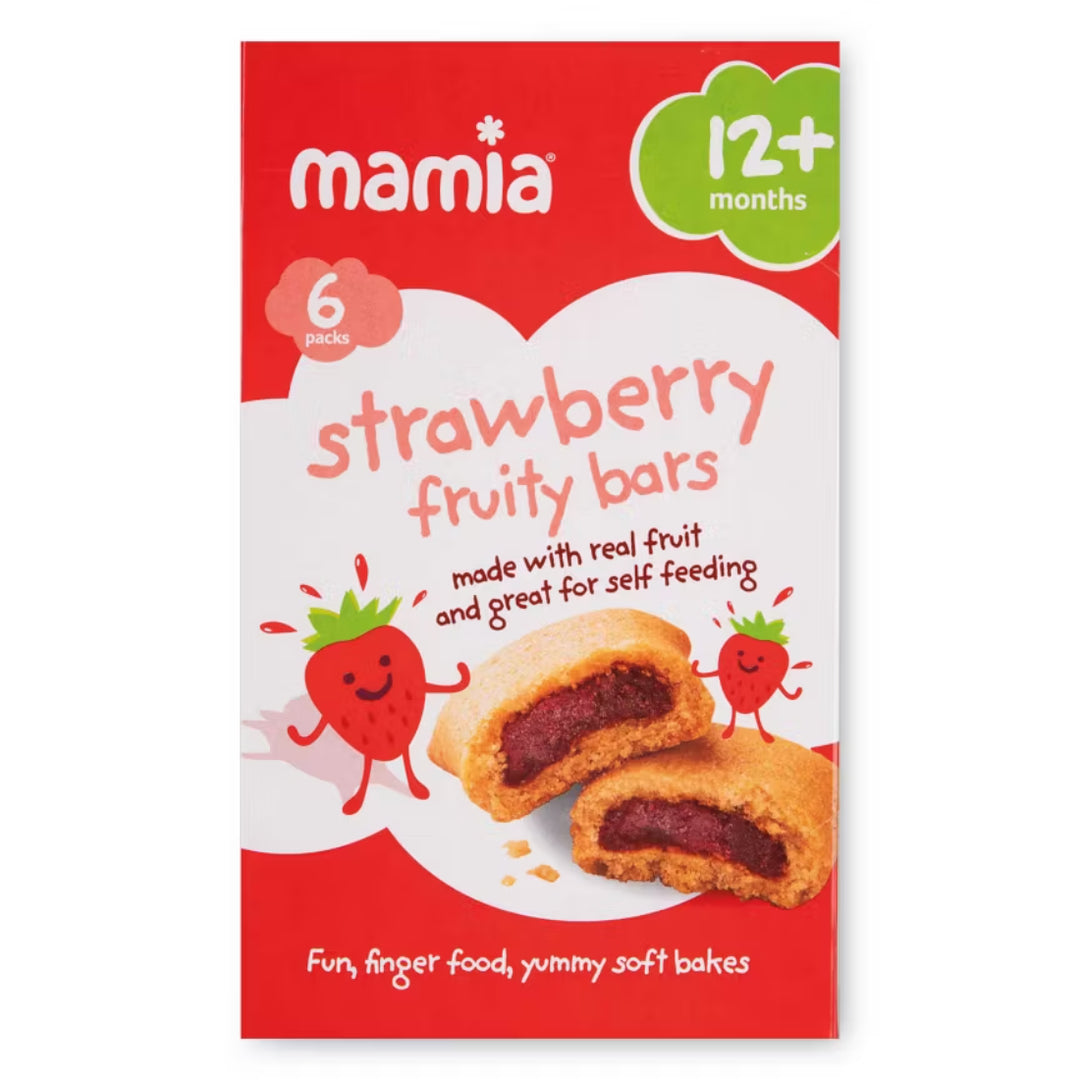 Organic Mamia Fruity Bars Strawberry (120g) (12m+)