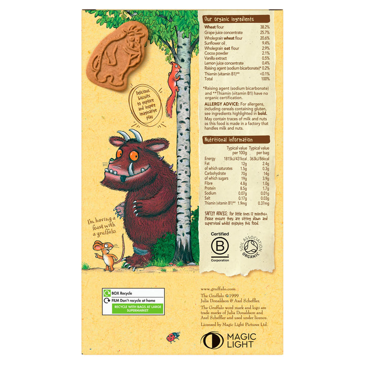 Organix Cocoa & Vanilla Gruffalo Biscuits (100g)