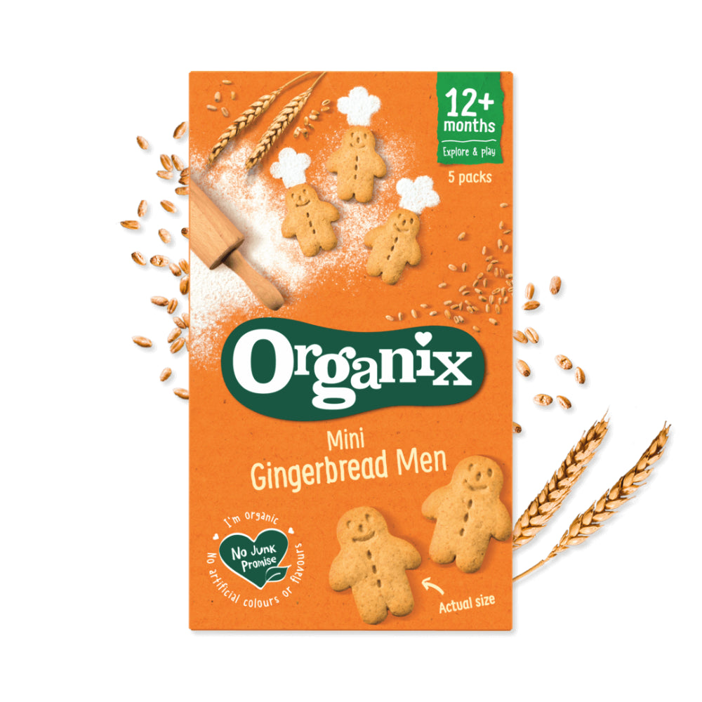 Organix Mini Gingerbread Men Biscuits (100g)