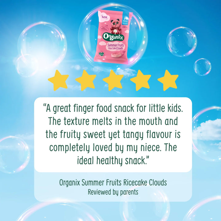 Organix Summer Fruits Rice Cake Clouds (40g)