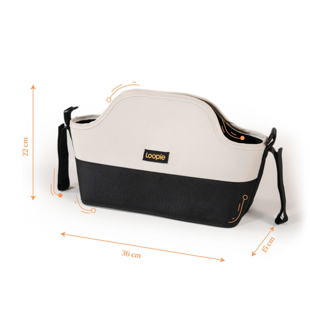 Loopie Organiser Bag | Baby Stroller Organiser Bag | Magnetic Closure | Baby Caddy Bag