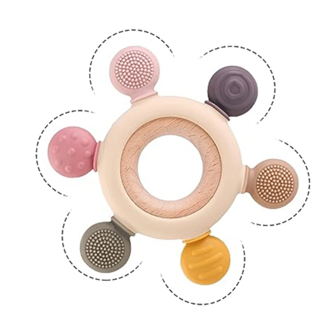 PlayBox Multicolour Flower Teether