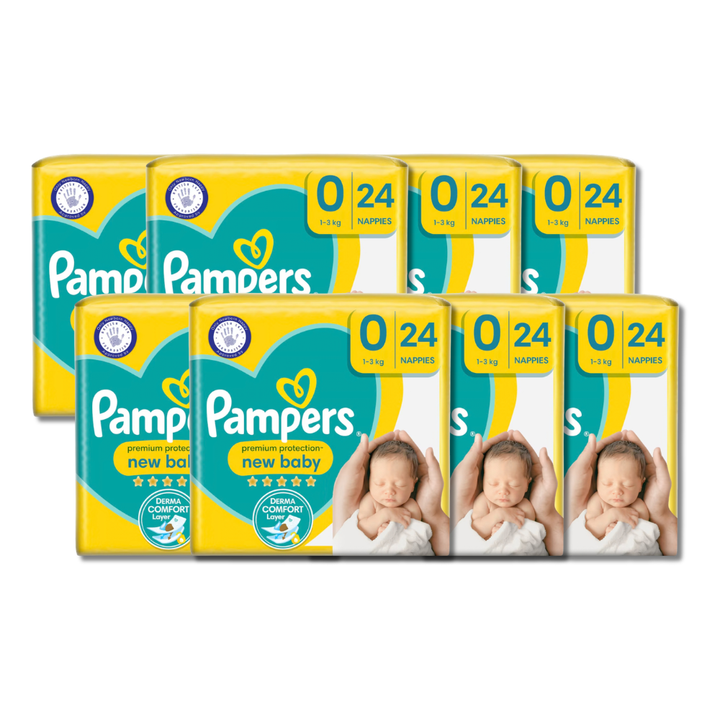 Pampers Premium Protection New Baby Size 0 (24 pcs) (1-3kg)
