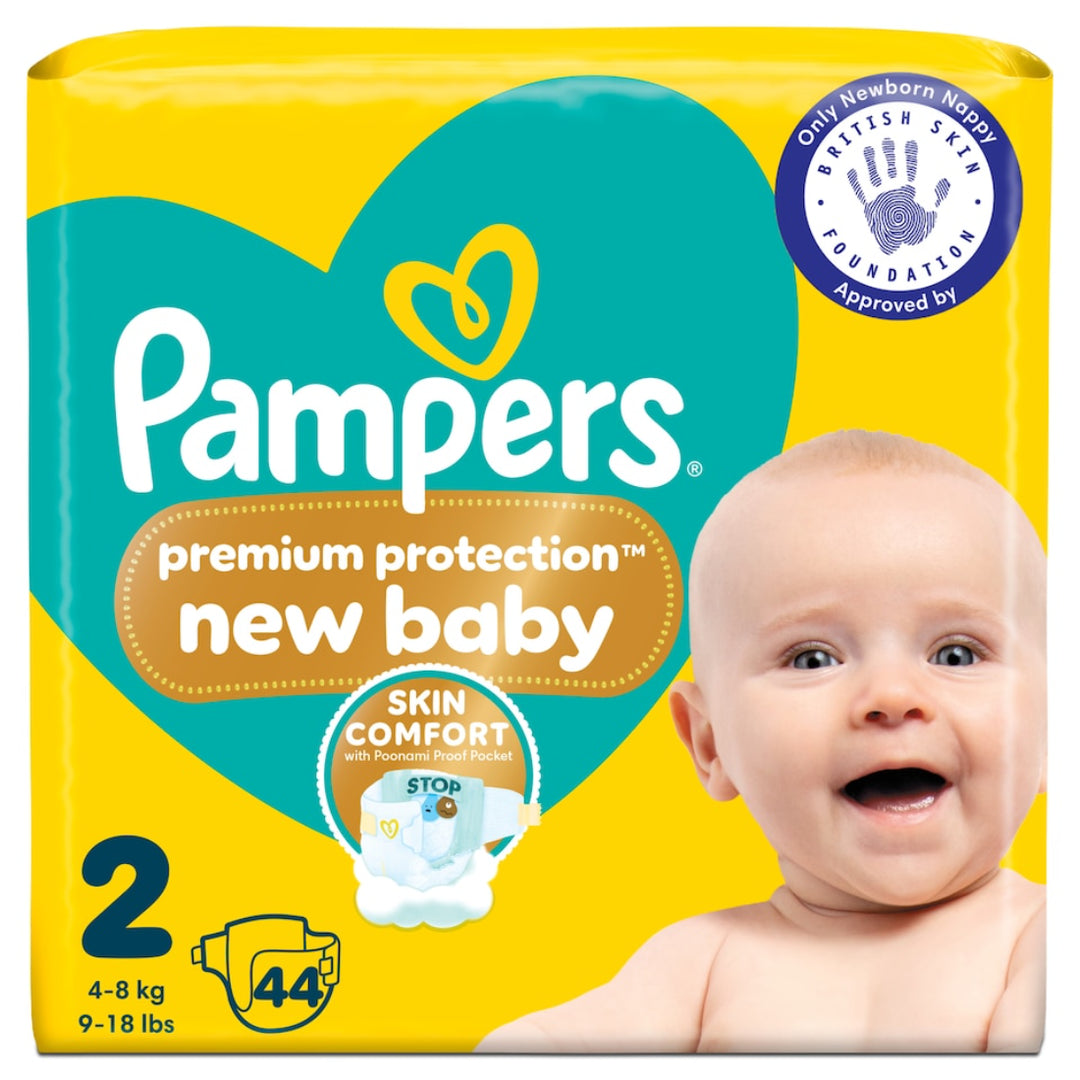 Pampers Premium Protection New Baby Size 2 (44 pcs) (4-8kg)