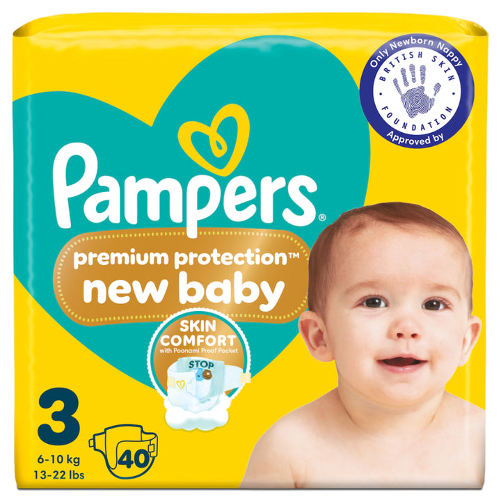 Pampers Premium Protection New Baby Size 3 (40 pcs) (6-10kg)