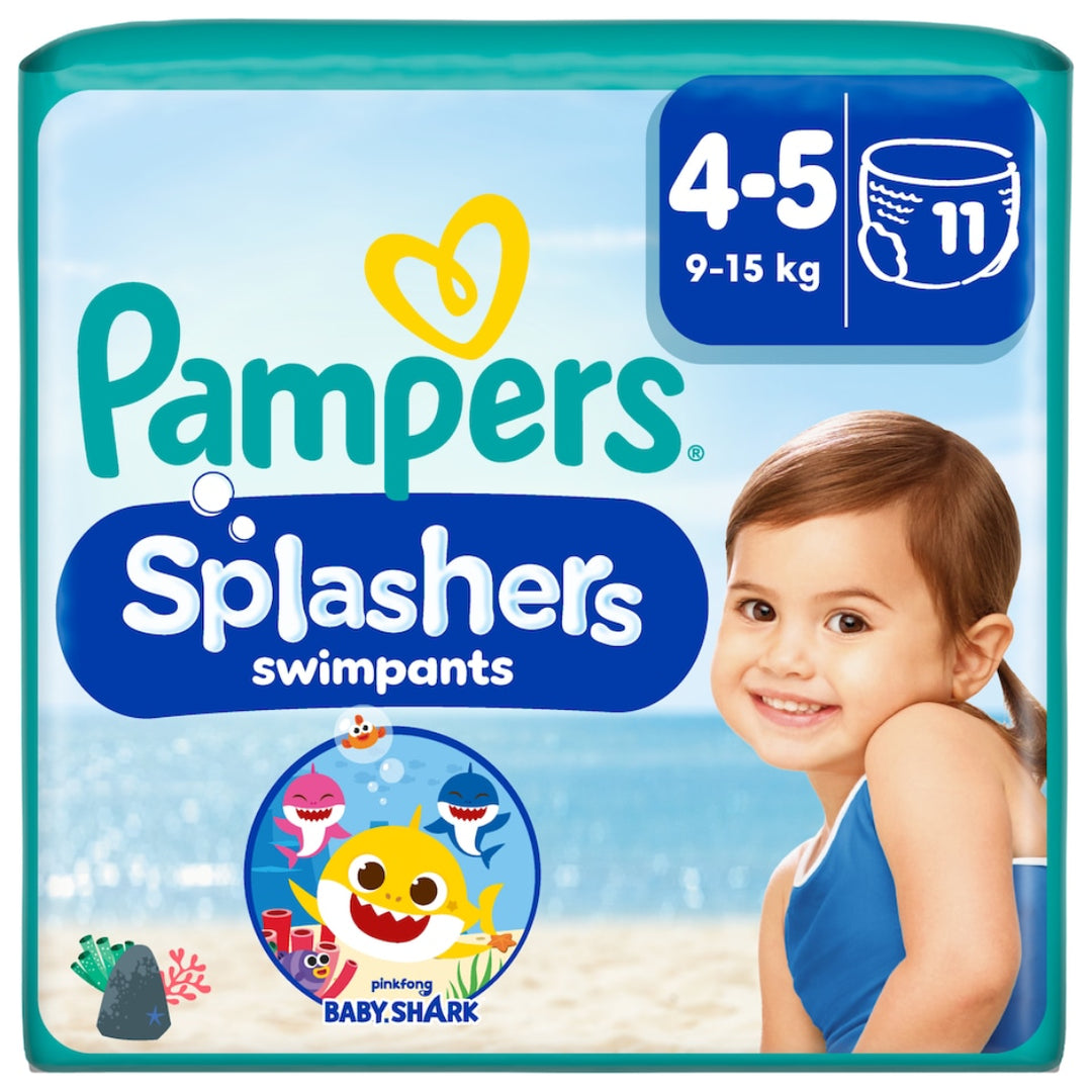 Pampers Splashers Swimming Pants Baby Shark Size 4-5 (11 pcs) (9-15KG)