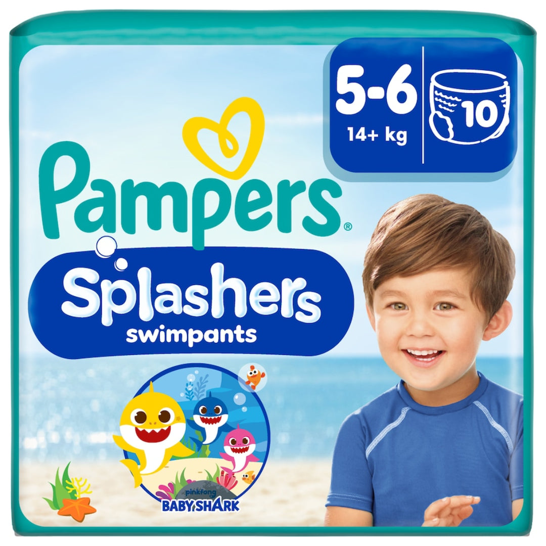 Pampers Splashers Swimming Pants Baby Shark Size 5-6 (10 pcs) (14+KG)