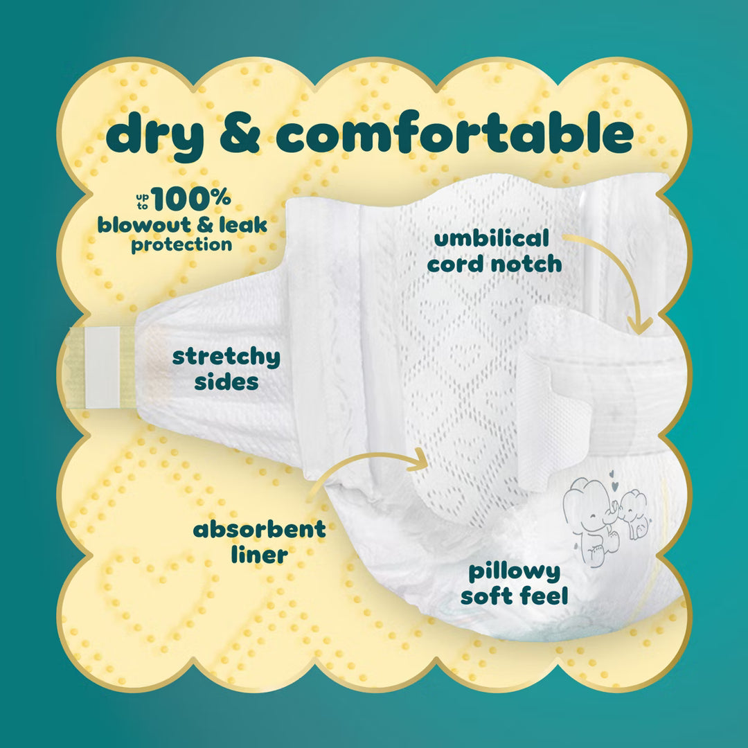 Pampers Swaddlers Taped Diapers Size NB (31pcs) (<4.5KG)