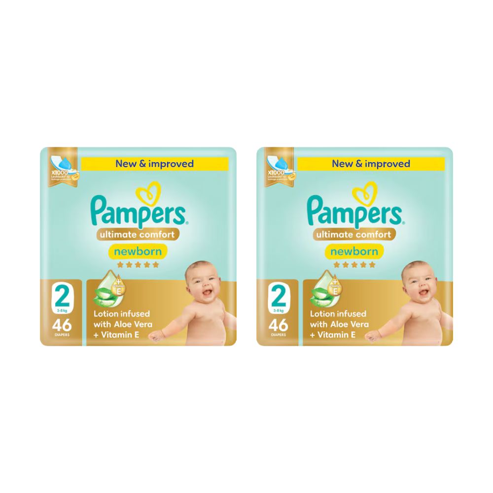 Pampers Ultimate Comfort Taped Diapers Size 2 (46 pcs) (3-8KG)