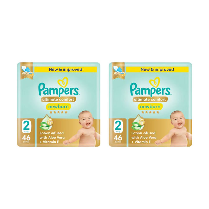 Pampers Ultimate Comfort Taped Diapers Size 2 (46 pcs) (3-8KG)