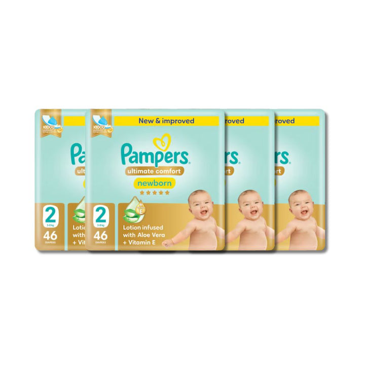 Pampers Ultimate Comfort Taped Diapers Size 2 (46 pcs) (3-8KG)