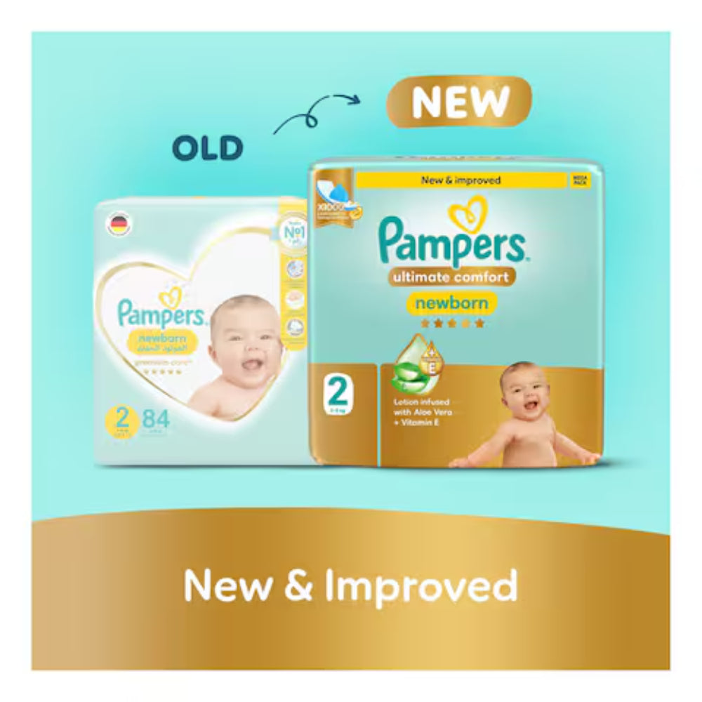 Pampers Ultimate Comfort Taped Diapers Size 2 (46 pcs) (3-8KG)
