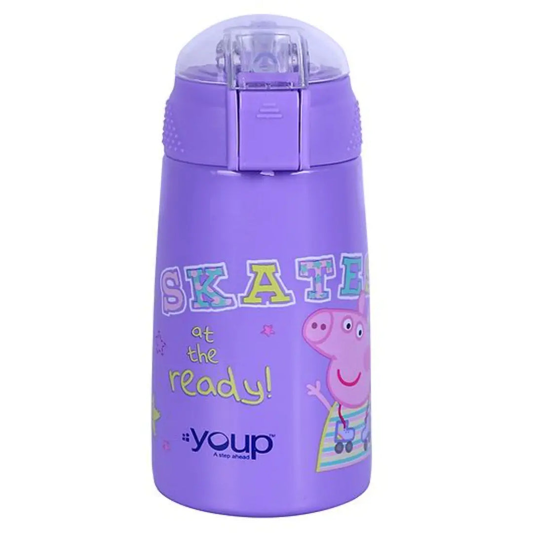 Peppa Pig Stainless Steel Bottle - Zesty (300 ml) - Purple