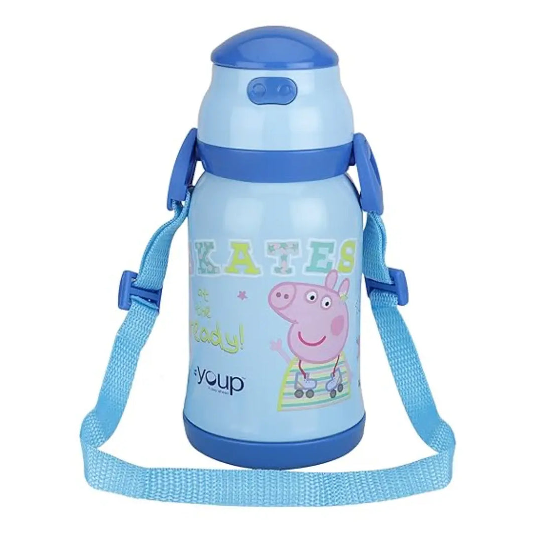 Peppa Pig Stainless Steel Bottle - Chase (450 ml) - Blue