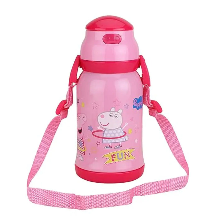 Peppa Pig Stainless Steel Bottle - Chase (450 ml) - Pink