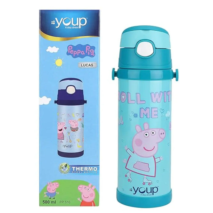 Peppa Pig Stainless Steel Bottle - Lucas (500 ml) - Green