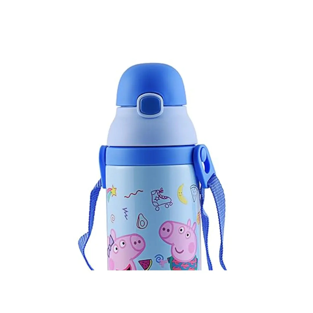 Peppa Pig Stainless Steel Bottle - Logan (500 ml) - Blue