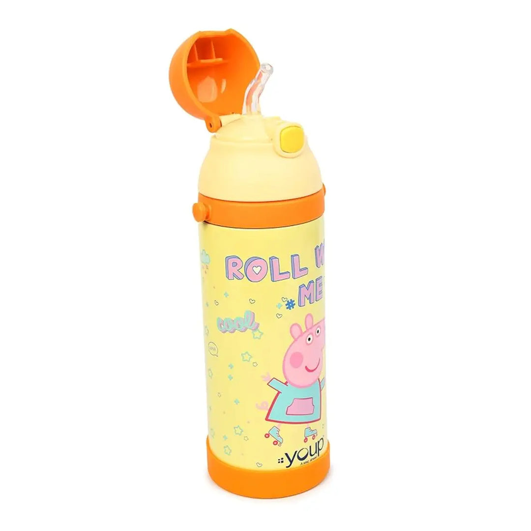 Peppa Pig Stainless Steel Bottle - Logan (500 ml) - Orange