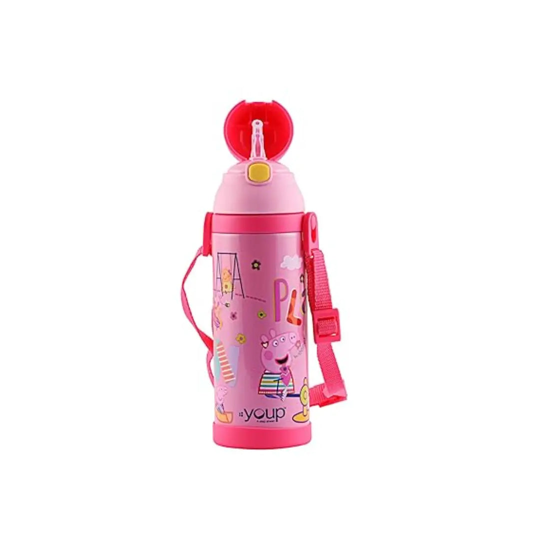 Peppa Pig Stainless Steel Bottle - Logan (500 ml) - Pink