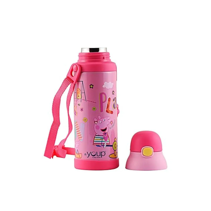 Peppa Pig Stainless Steel Bottle - Logan (500 ml) - Pink