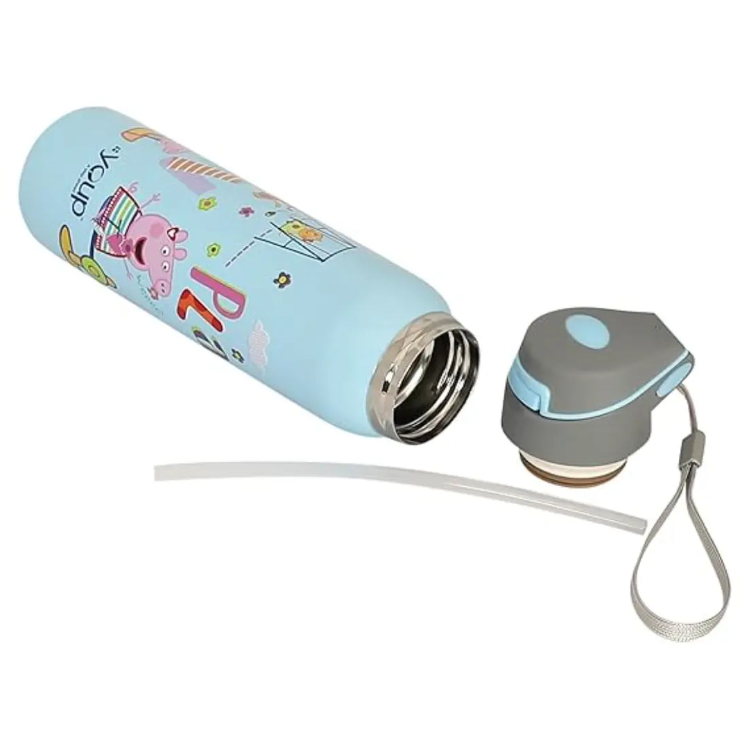 Peppa Pig Stainless Steel Bottle - Googlie (500 ml) - Blue