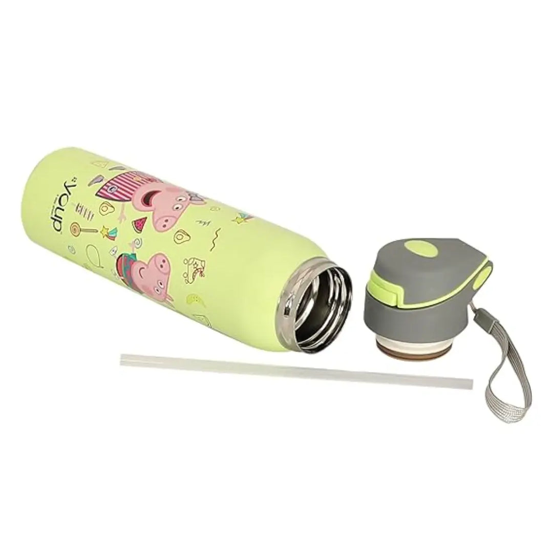 Peppa Pig Stainless Steel Bottle - Googlie (500 ml) - Green