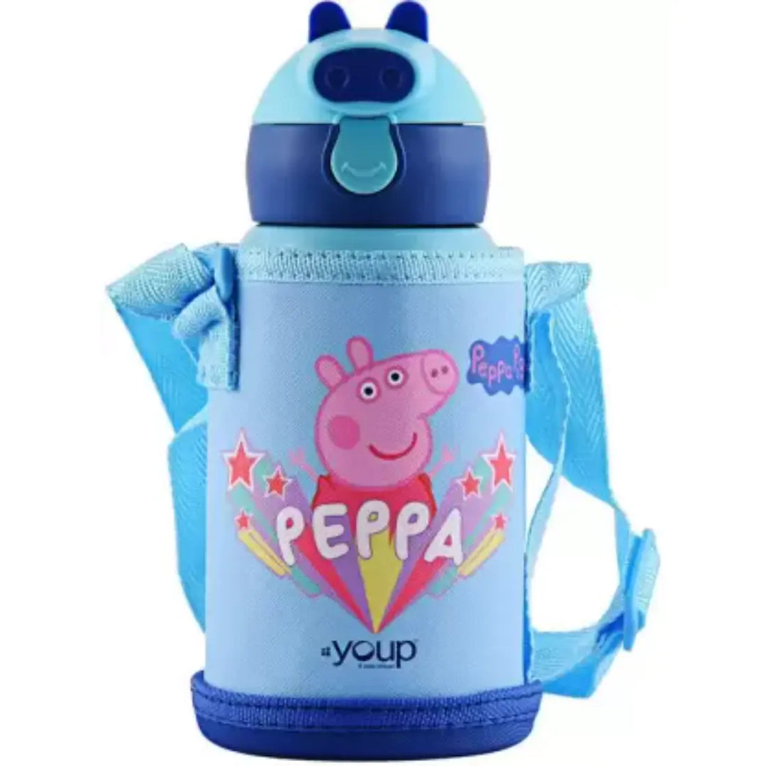 Peppa Pig Stainless Steel Bottle - Zippy (550 ml) - Blue