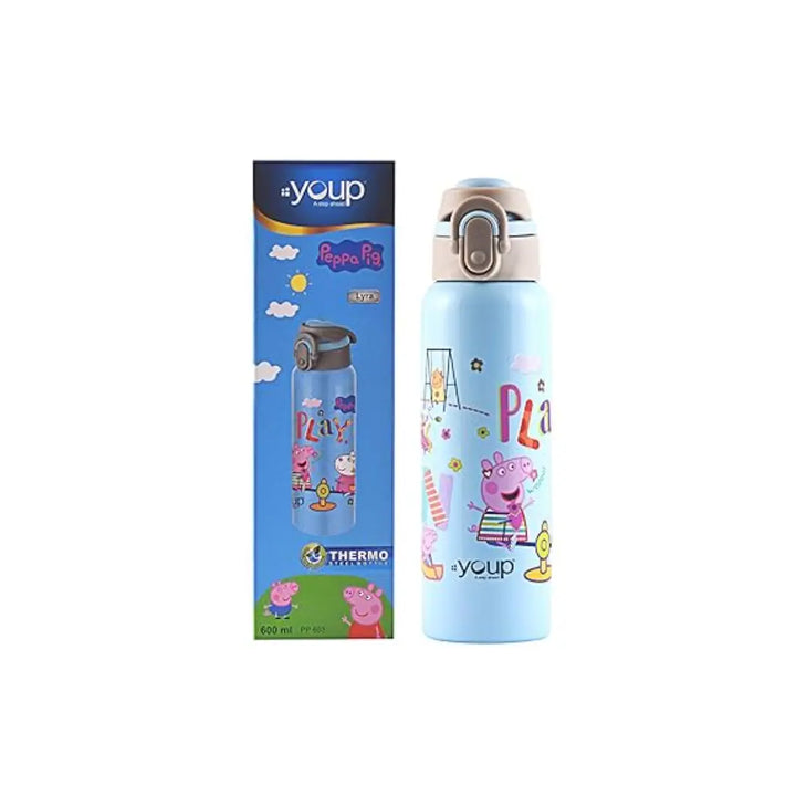 Peppa Pig Stainless Steel Bottle - Lyra (600 ml) - Blue