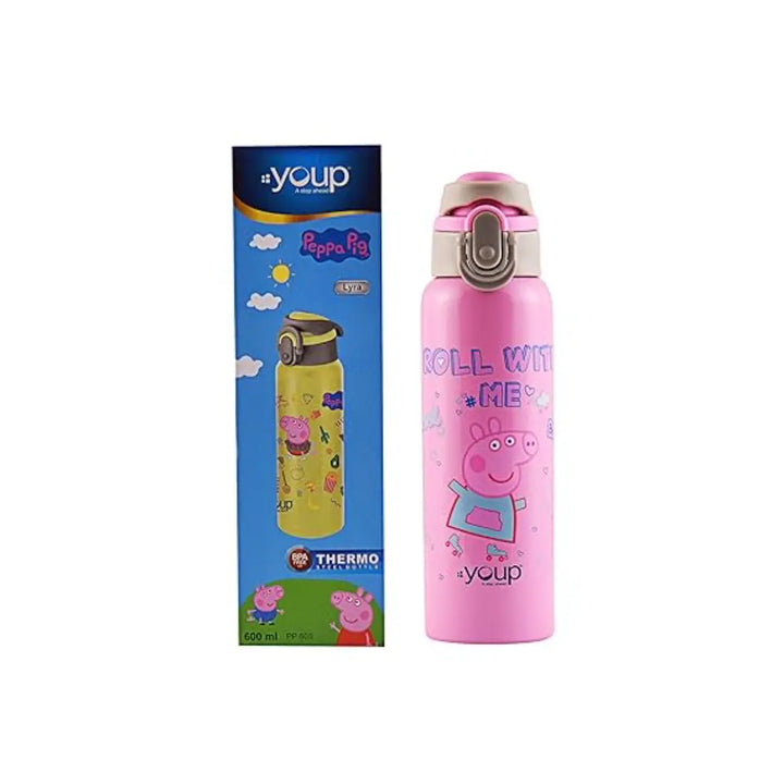 Peppa Pig Stainless Steel Bottle - Lyra (600 ml) - Pink