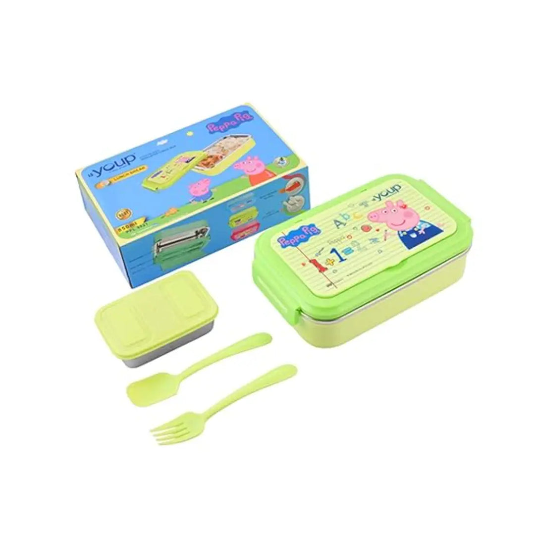 Peppa Pig Stainless Steel Lunch Box - Lunch Break (850 ml) - Green