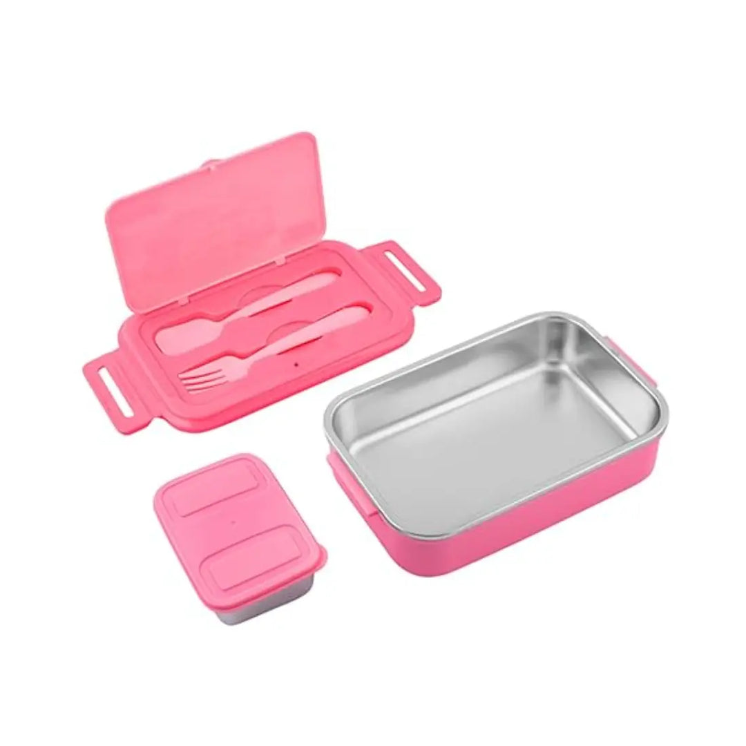 Peppa Pig Stainless Steel Lunch Box - Lunch Break (850 ml) - Pink