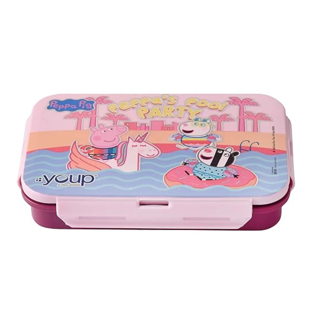 Peppa Pig Stainless Steel Lunch Box - Euro (450 ml) - Pink