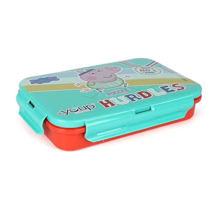 Peppa Pig Stainless Steel Lunch Box - Euro (450 ml) - Red