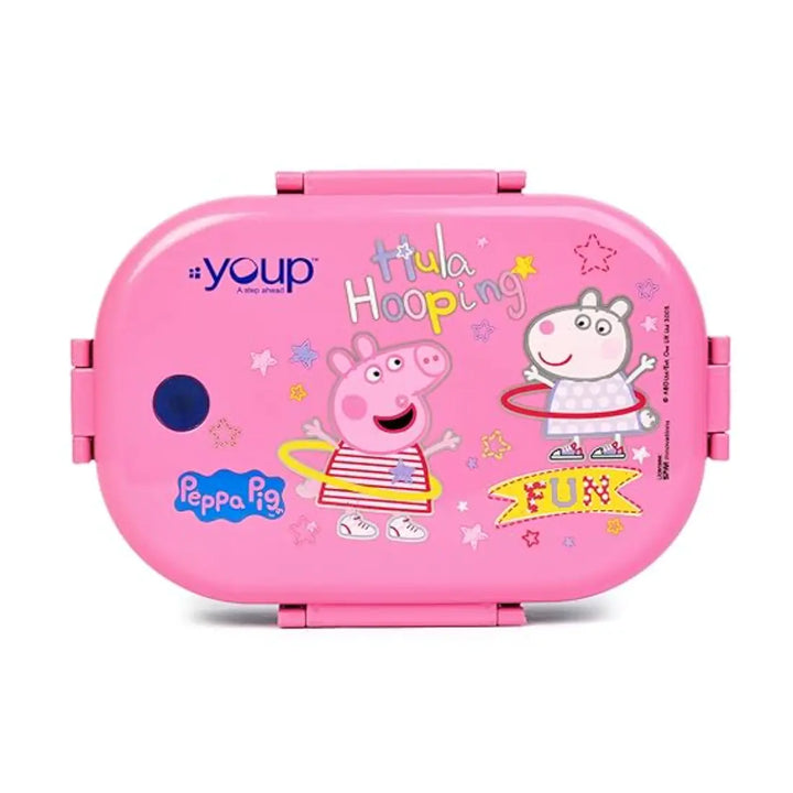 Peppa Pig Stainless Steel Lunch Box - Happy Bite (750 ml) - Pink