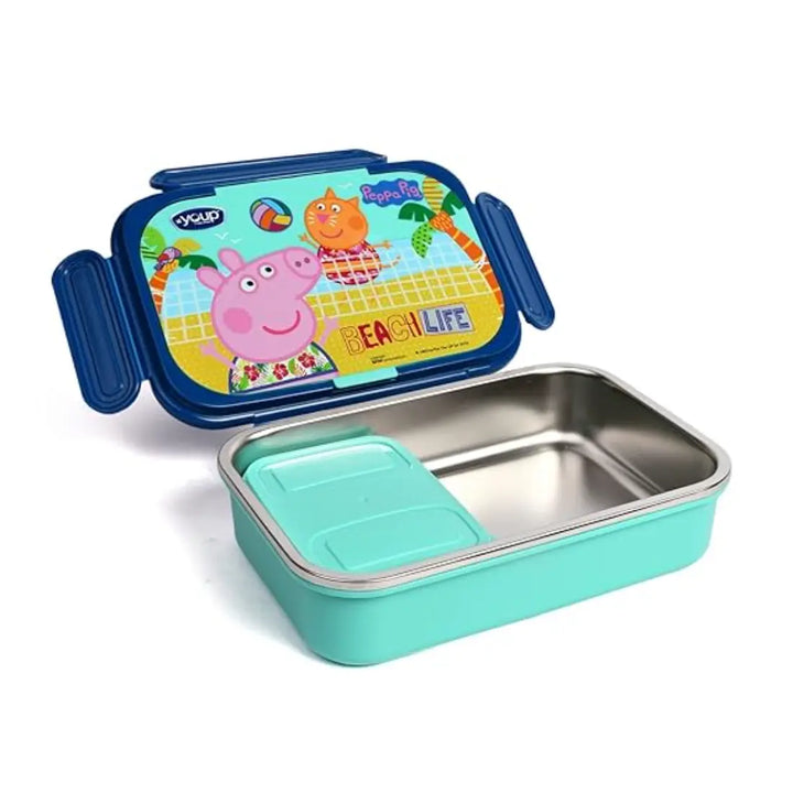 Peppa Pig Stainless Steel Lunch Box - Candy (850 ml) - Blue