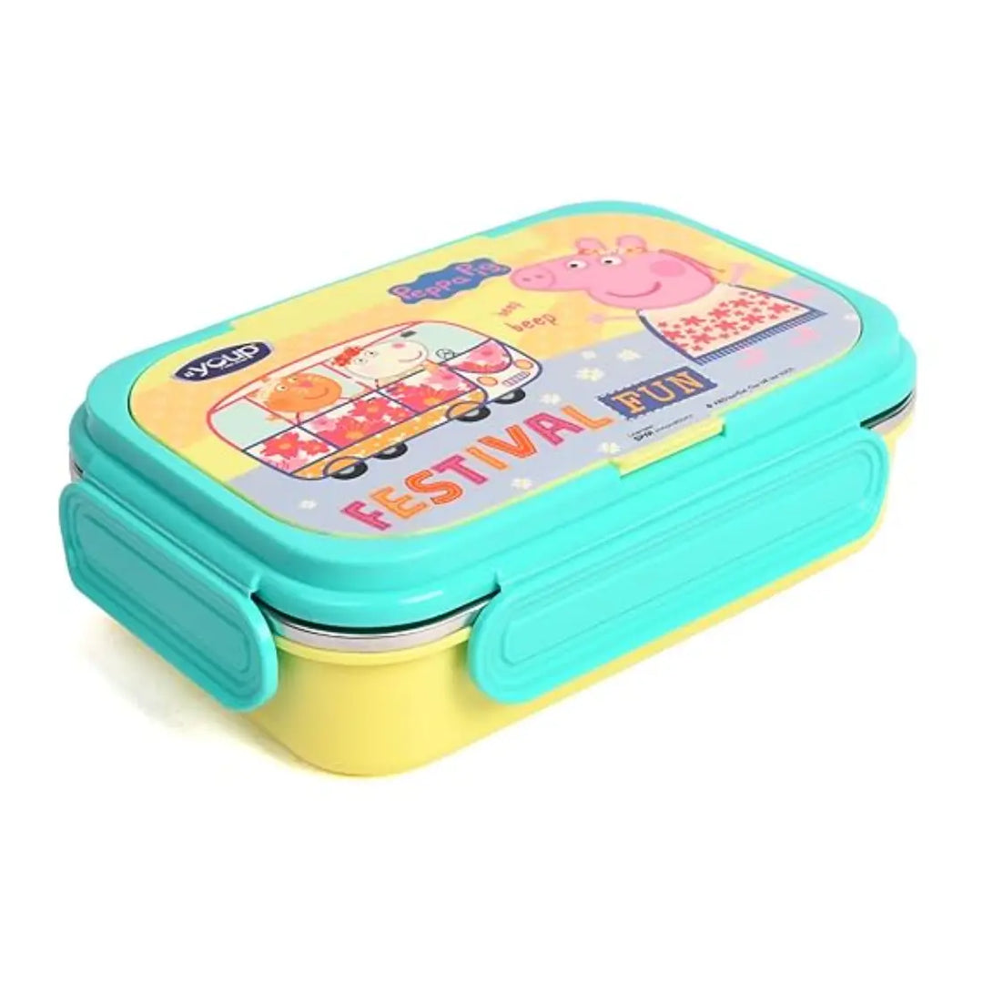 Peppa Pig Stainless Steel Lunch Box - Candy (850 ml) - Yellow