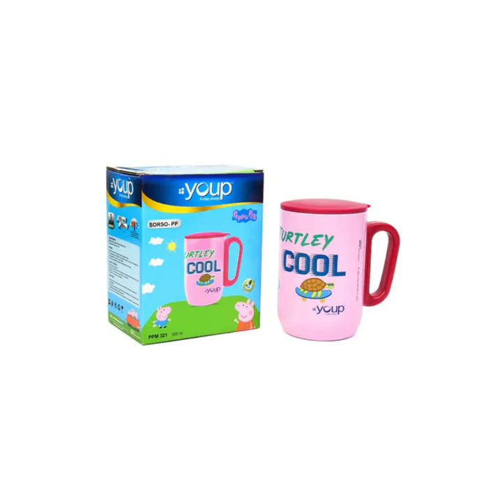 Peppa Pig Stainless Steel Mug - Sorso-PPM (320 ml) - Pink