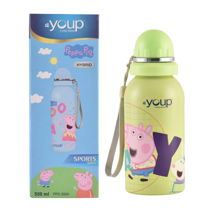 Peppa Pig Stainless Steel Bottle - Hybrid (500 ml) - Green