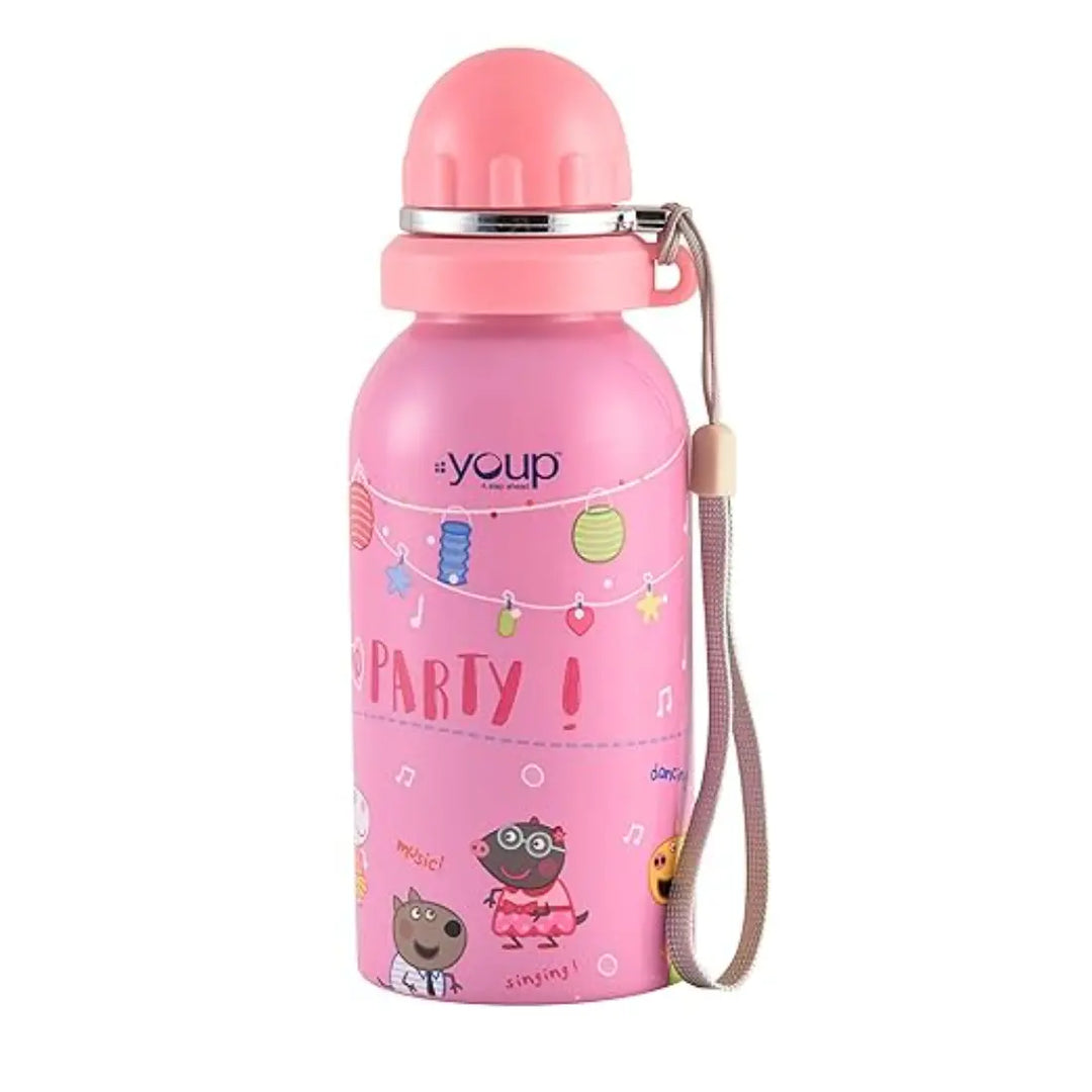 Peppa Pig Stainless Steel Bottle - Hybrid (500 ml) - Pink