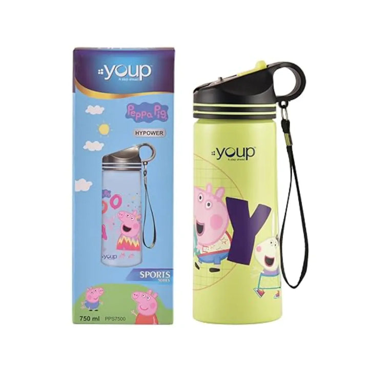 Peppa Pig Stainless Steel Bottle - Hypower (750 ml) - Green