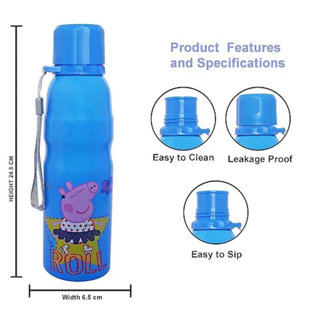 Peppa Pig Stainless Steel Bottle - Harper (750 ml) - Blue