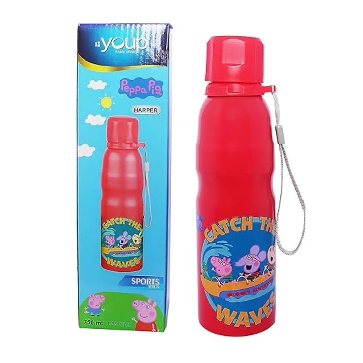 Peppa Pig Stainless Steel Bottle - Harper (750 ml) - Pink