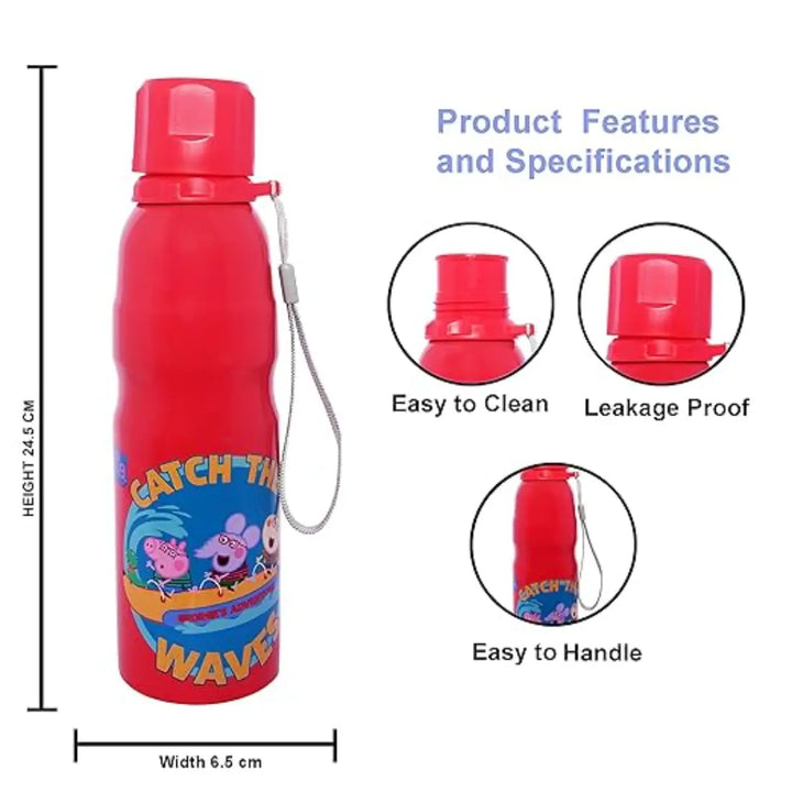 Peppa Pig Stainless Steel Bottle - Harper (750 ml) - Pink