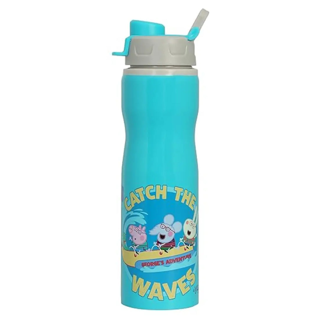 Peppa Pig Stainless Steel Bottle - Tuktuk (750 ml) - Green