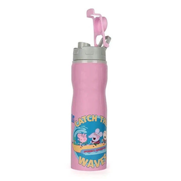 Peppa Pig Stainless Steel Bottle - Tuktuk (750 ml) - Pink